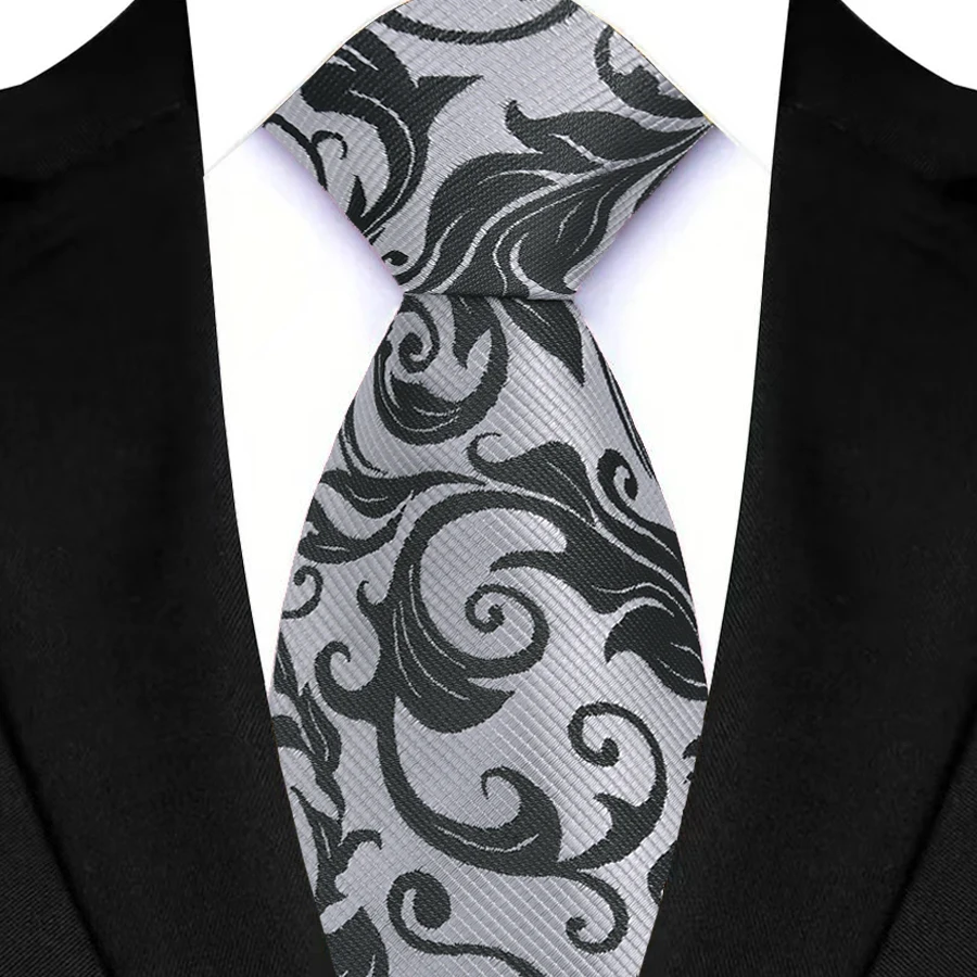 Luxe Polyester Jacquard Stropdas Heren Stropdassen 8 Cm Bloemen Zakelijke Formele Stropdassen Voor Mannen Bruiloft Pak Das Gift