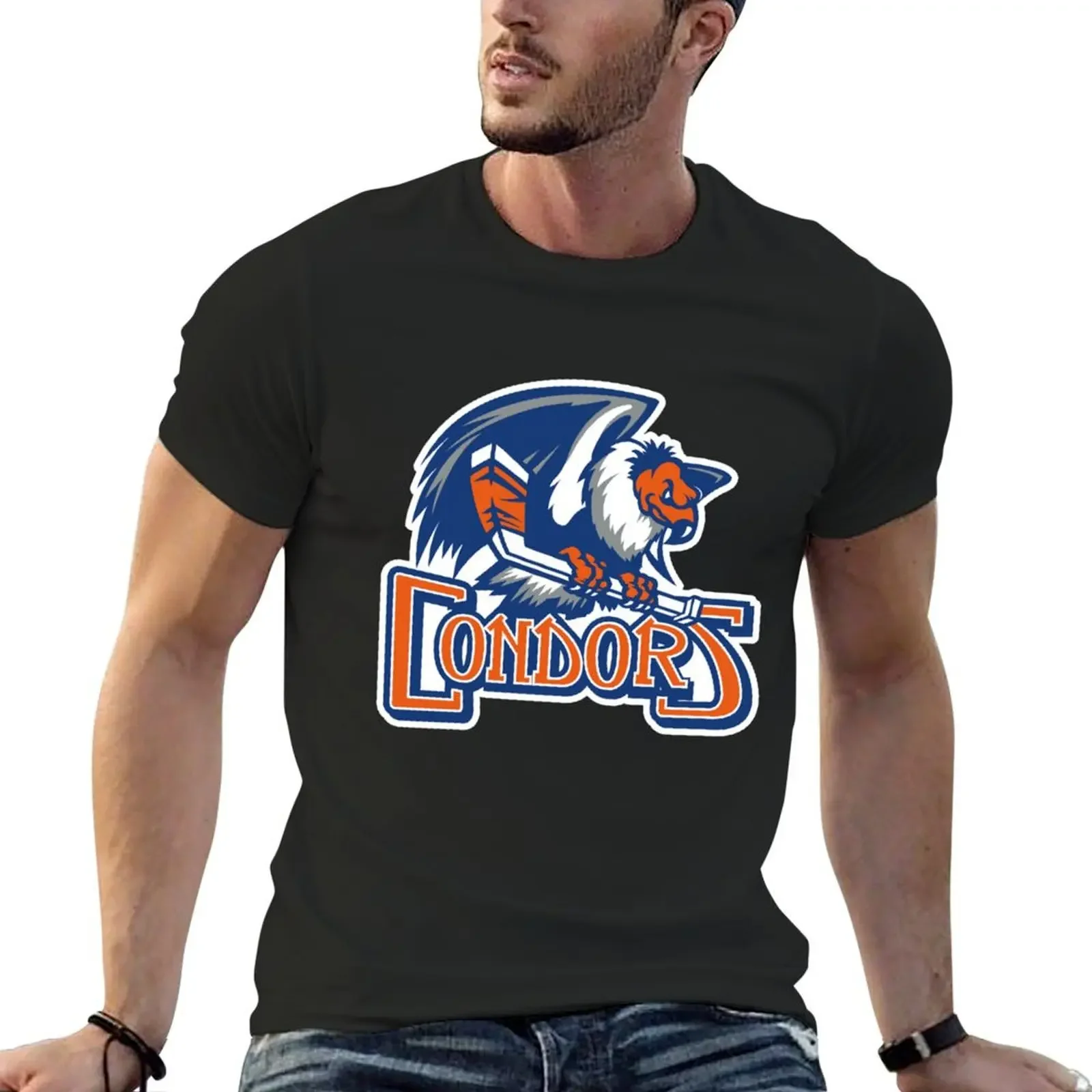 Blue Condors Hockey T-Shirt vintage graphic tee vintage t shirts Funny t-shirt big and tall t shirts for men