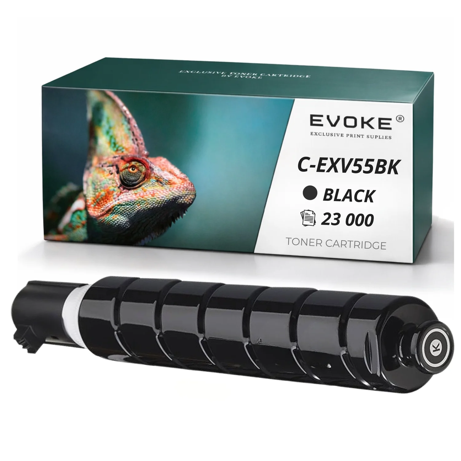 Evoke Compatibele Toner voor Canon C-Exv55Bk Cexv55Bk C-Exv55 Cexv55 2182C002 Zwart 23000 Pagina's Ir C256 C356 C257