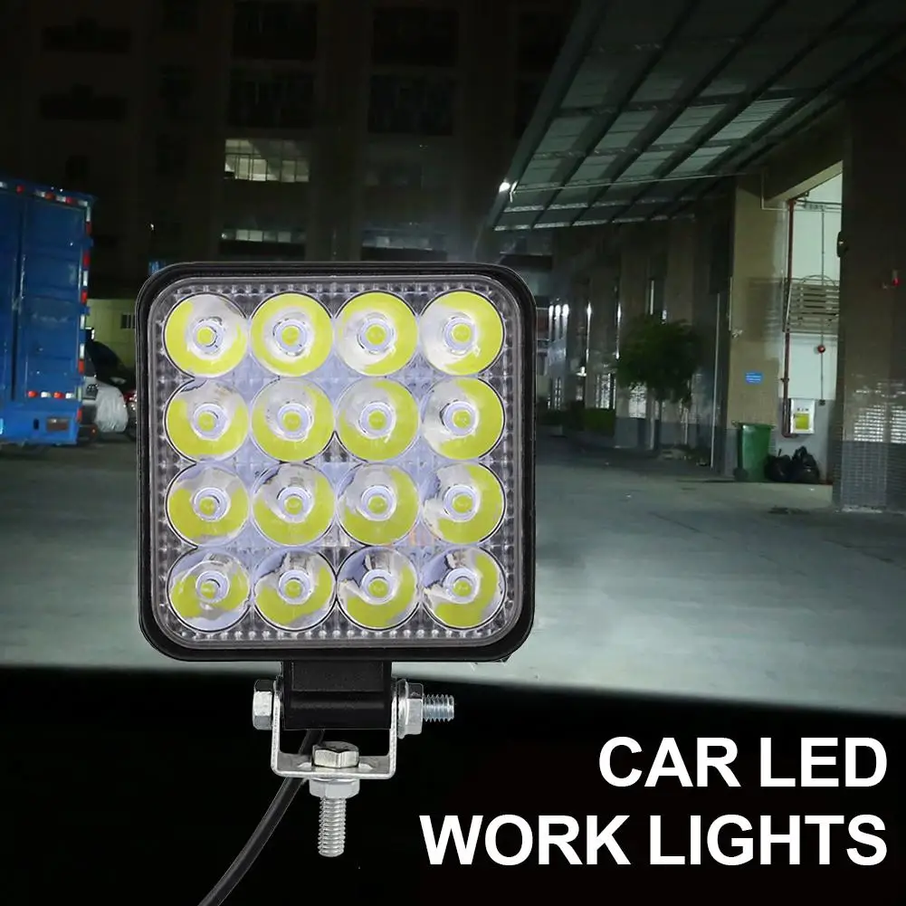 1 قطعة LED أضواء العمل الأخضر مقاوم للماء 48 واط الأضواء على الطرق الوعرة المصابيح الأمامية 12 فولت 24 فولت 6000 كيلو Led ضوء العمل لجرار ATV UTV Tr U7H8