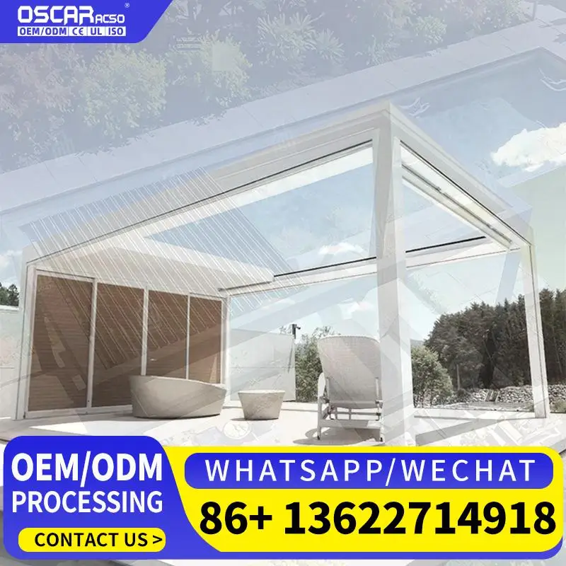 

Высококачественный современный солнцезащитный водонепроницаемый алюминиевый чехол для патио для сада, балкона, уличной выдвижной pergola