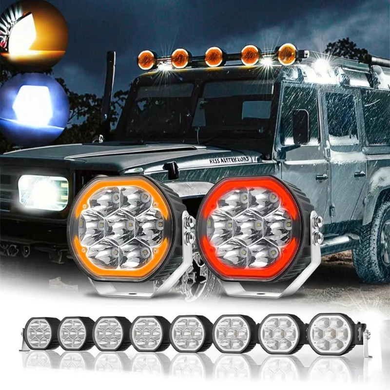 

IP67 SUV UTV Light Emitting Diode Projector Headlight Auxiliary Truck Light Car Spotlight