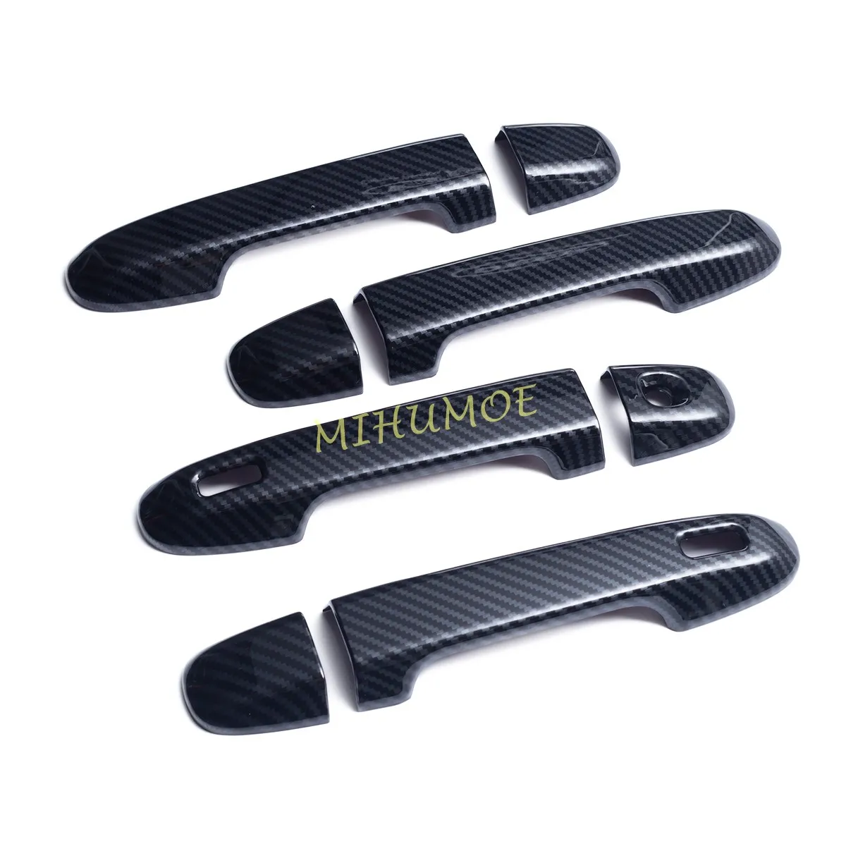 Carbon Fiber Exterior Door Handle Covers Stickers For Subaru Crosstrek Impreza 2024 2025 Keyless