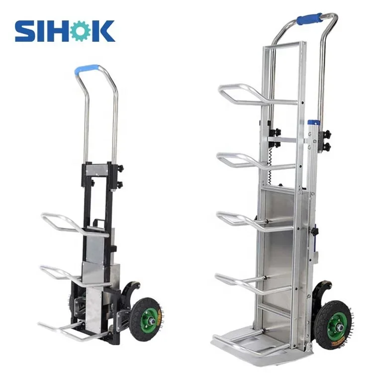 Portable 2 Wheels Heavy  Trolleys Lithium Battery Powered Stair Climber Hand Truck / Stair Climbing Trolley Electric