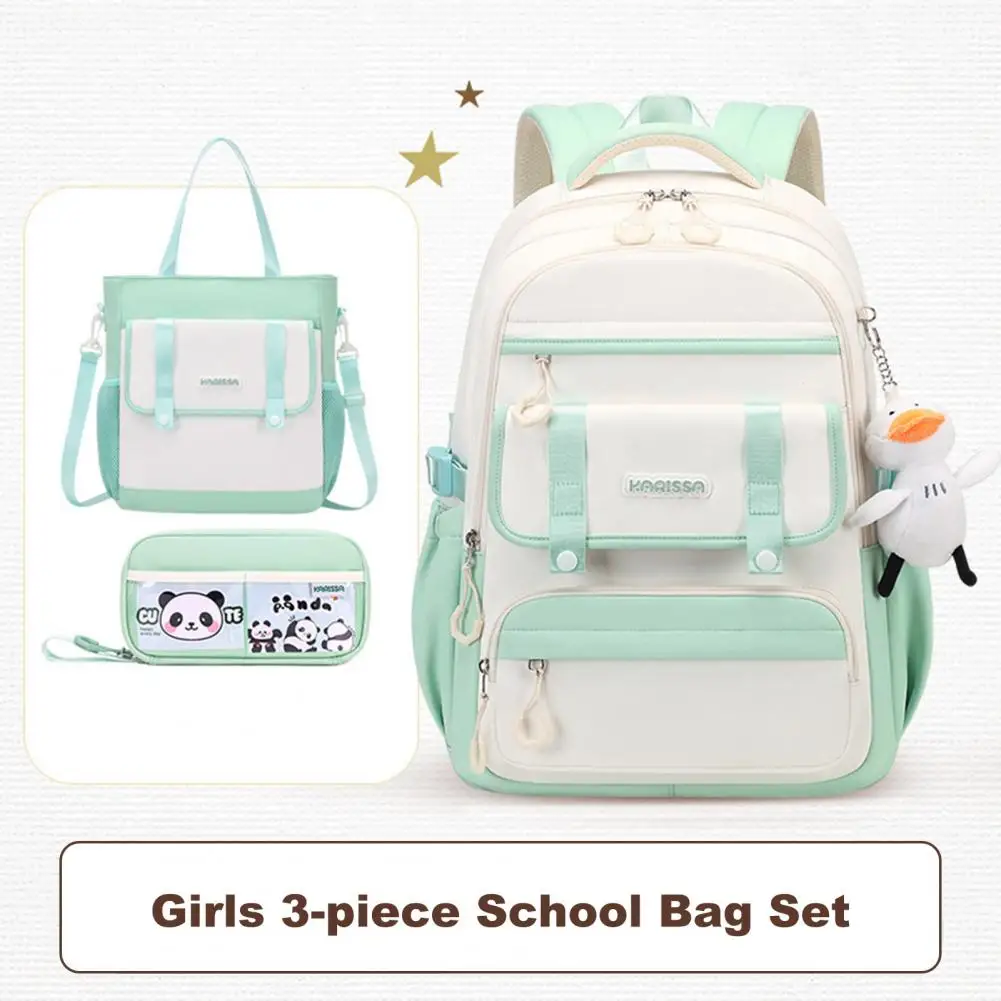 Mädchen Feder mäppchen Set wasserdichte Cartoon Charm Schult asche Set mit Kapazität Studie Tasche Feder mäppchen enthält Anhänger für die Reise