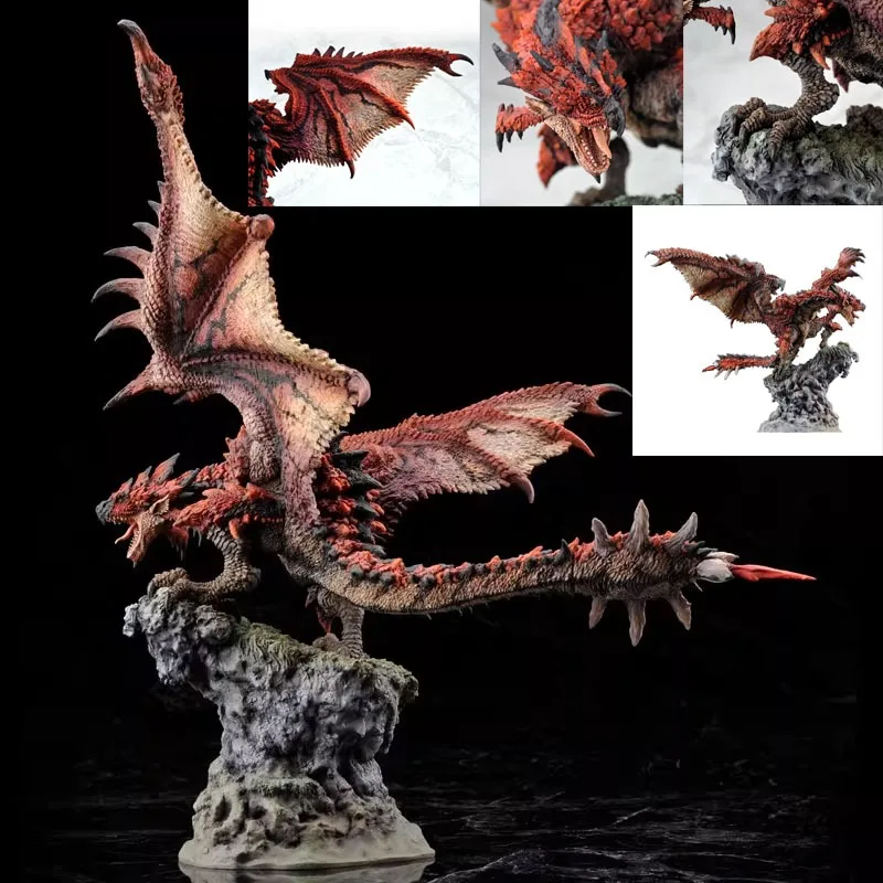 

Monster Hunter Fiery Dragon Anime Figure CAPCOM Action Figure Toys for Boys Girls Kids Gift Collectible Model Ornaments