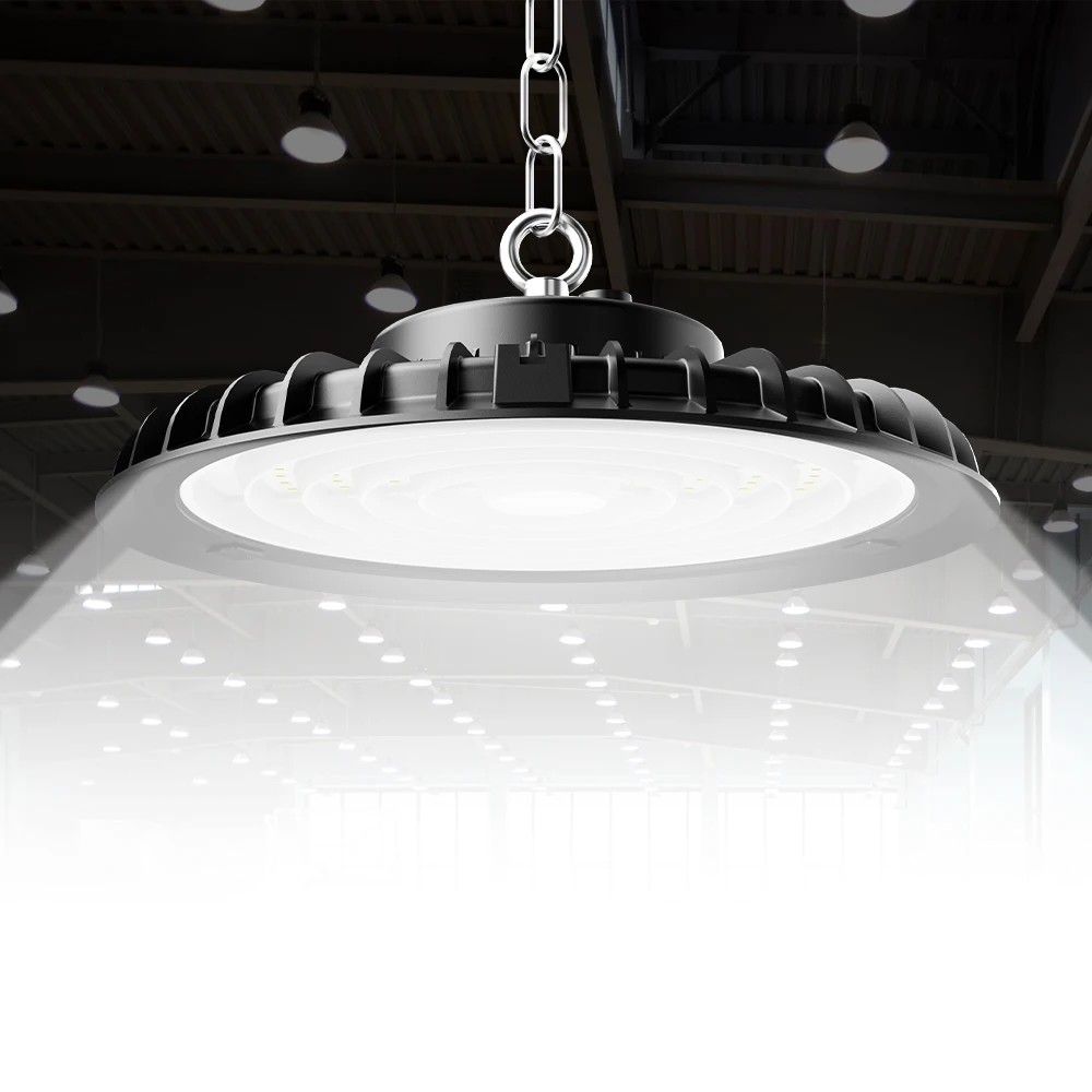 Schnelle Lieferung Werkstatt Stadion Aluminium Glas Deckenbeleuchtung 100 W 150 W 200 W LED Highbay Lampe