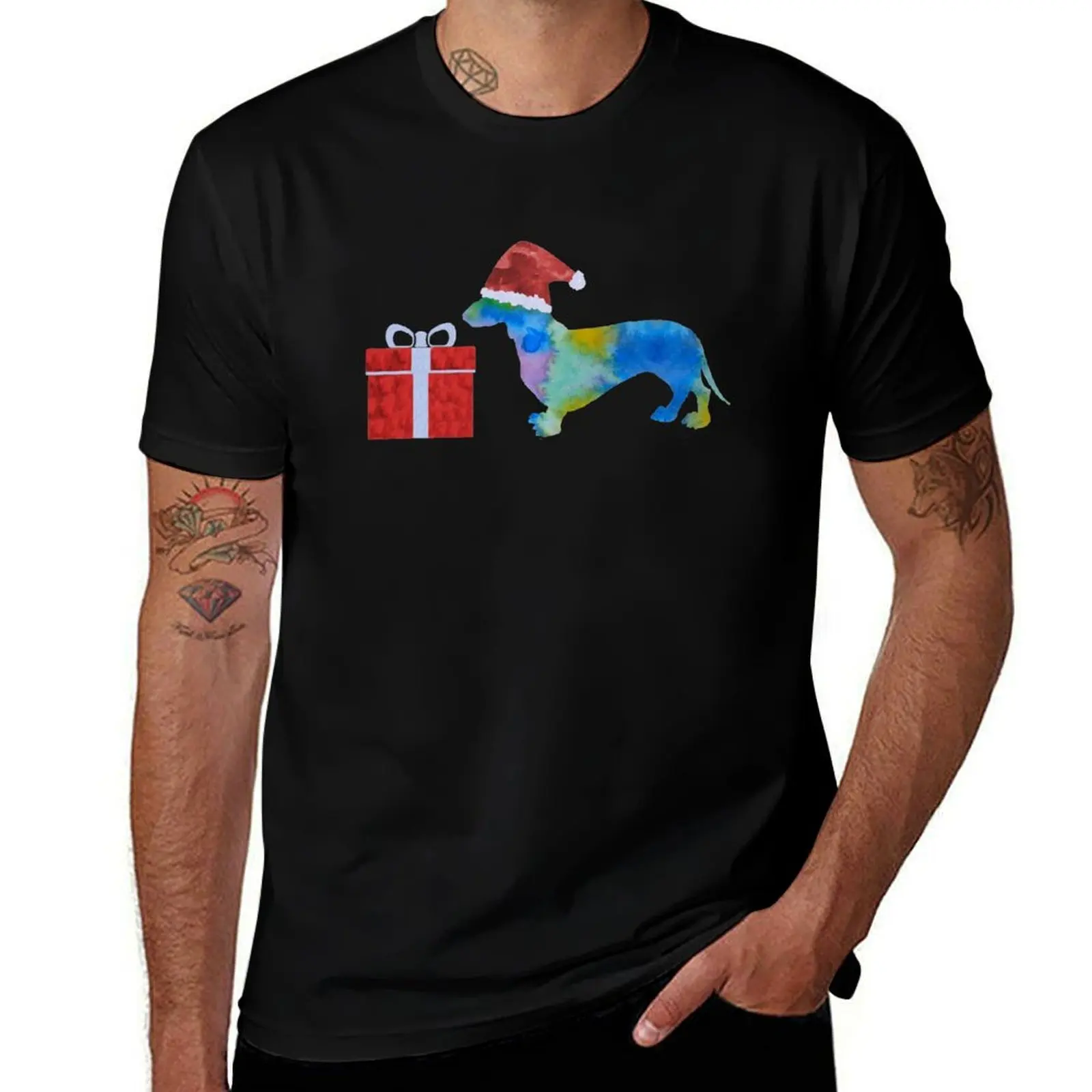 

Dachshund t shirts men man graphic shirts for t man cotton man shirts t T-Shirt Christmas