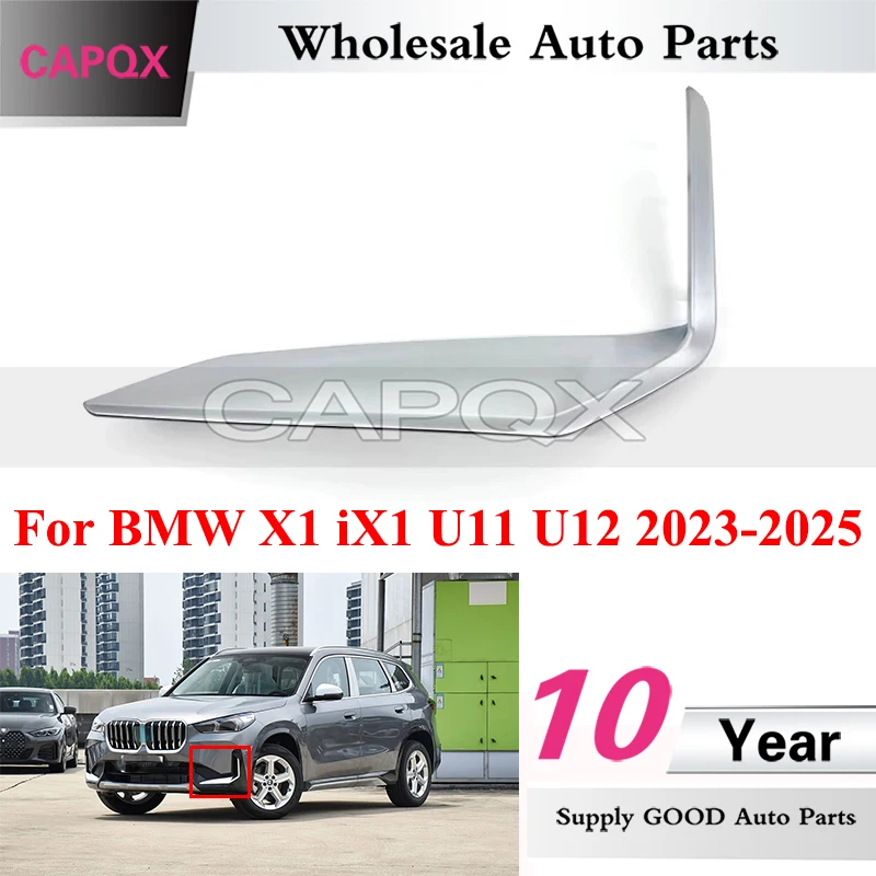

CAPQX Front Bumper Trim Strip For BMW X1 iX1 U11 U12 2023-2025 Front Lower Lip Trim Front Shovel Trim Strip