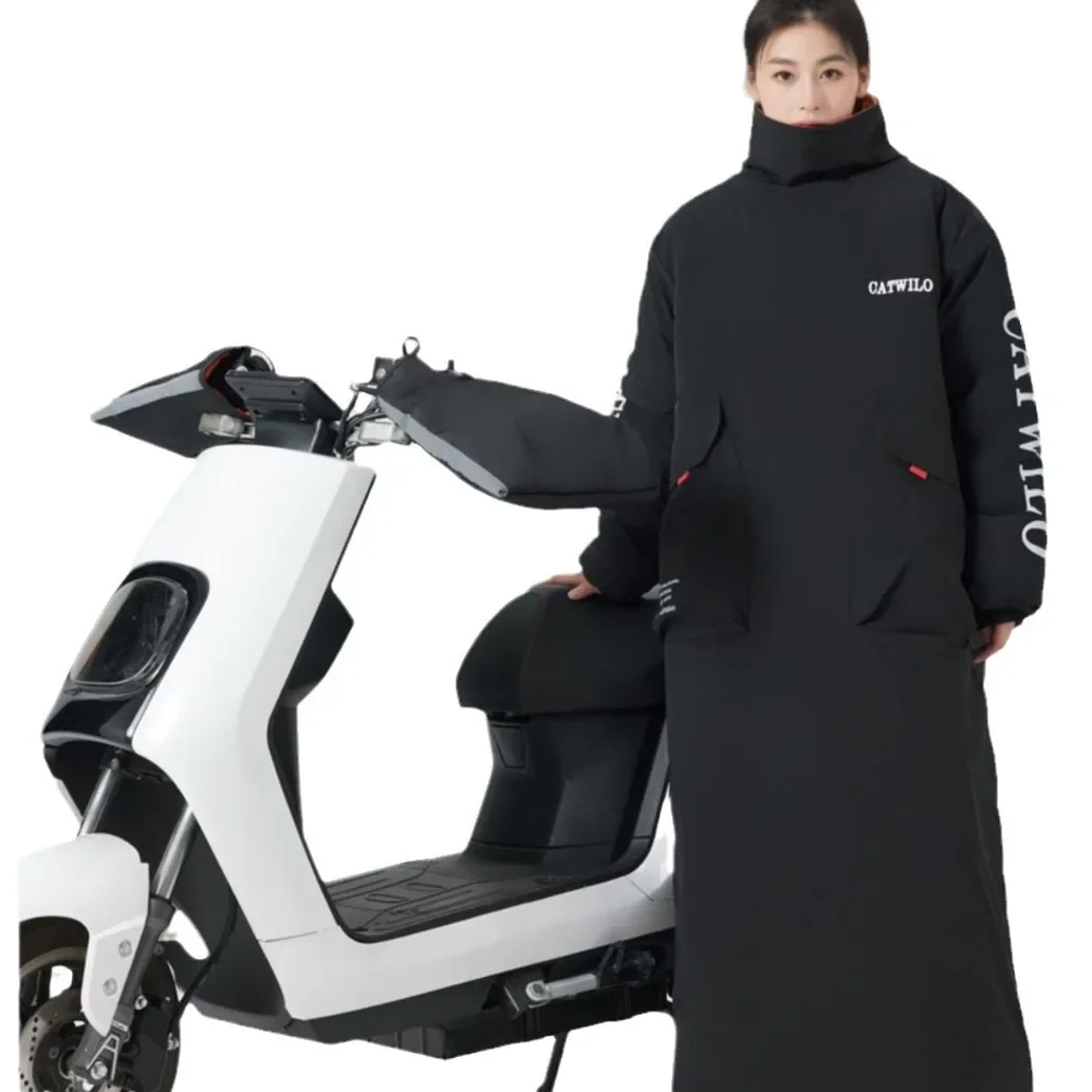 

useful Electric Vehicle Windshield Is Piled and Thickened in Winter Battery Car Windshield Motorcycle Riding Cold Suit