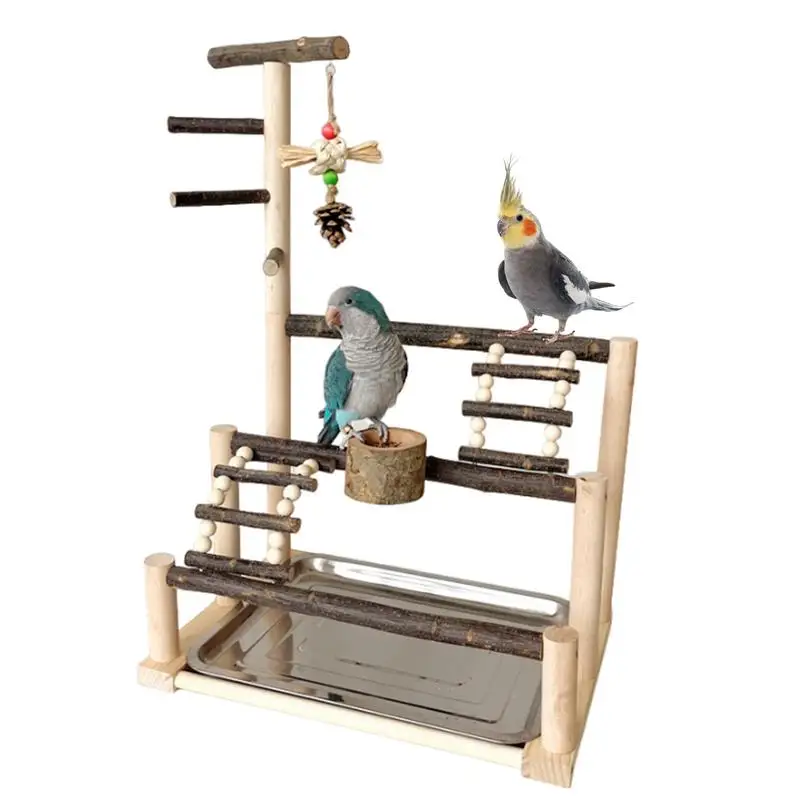 

Bird Playground Large Perch Stand For Parakeet And Birds Parrot Stand Playground Parrot Playstand Play Gym Parakeet Cage