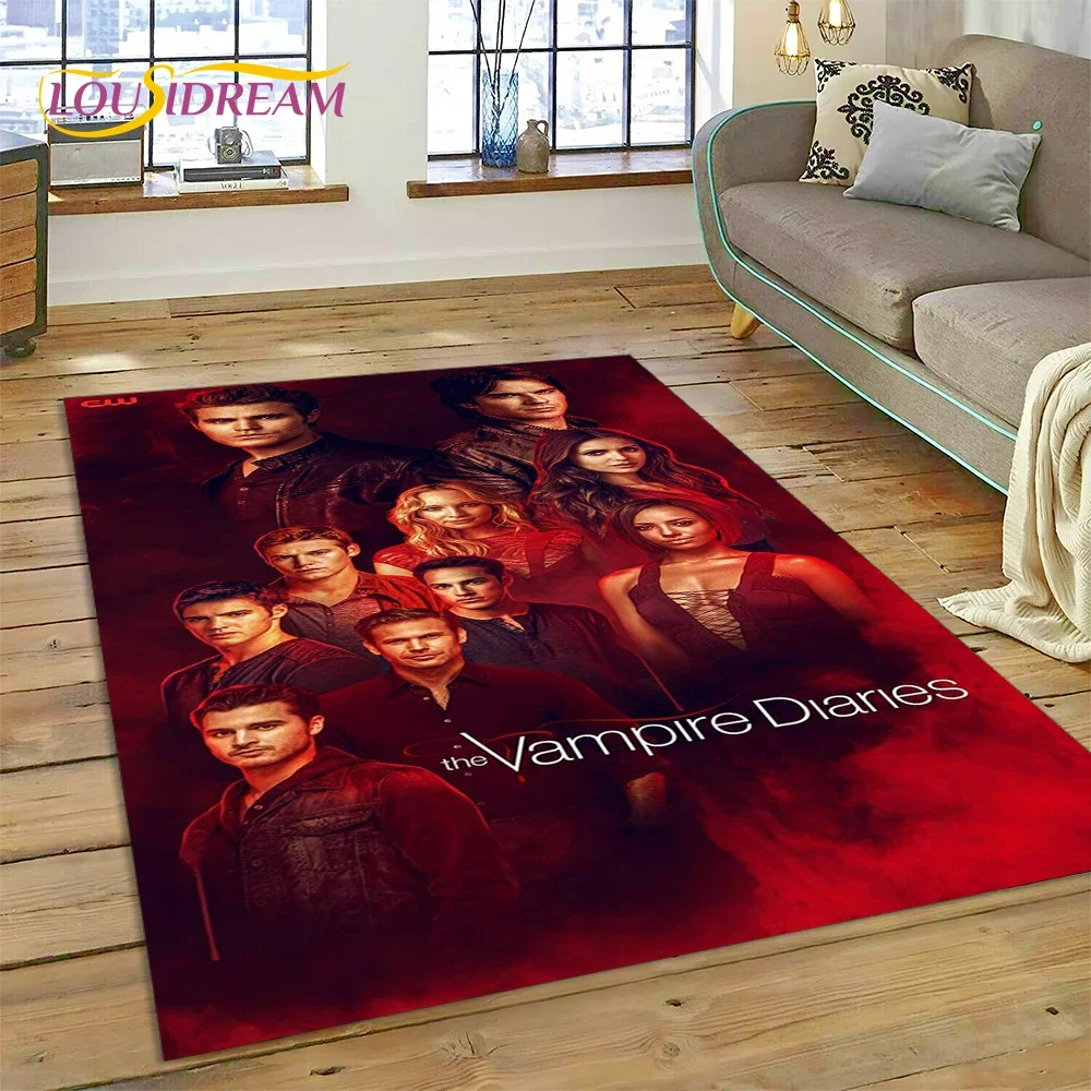 The Vampire Diaries Damon Salvatore Carpet Rug for Bedroom Living Room Home Sofa Decoration,Children Game Large Decor Floor Mat