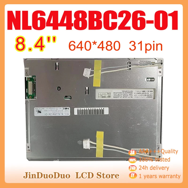 

8.4"Screen For HP NL6448BC26-01 LCD Panel Display Digitizer For Lenovo NL6448BC26-01 Display Replacement 640x480 NEC 31 Pin