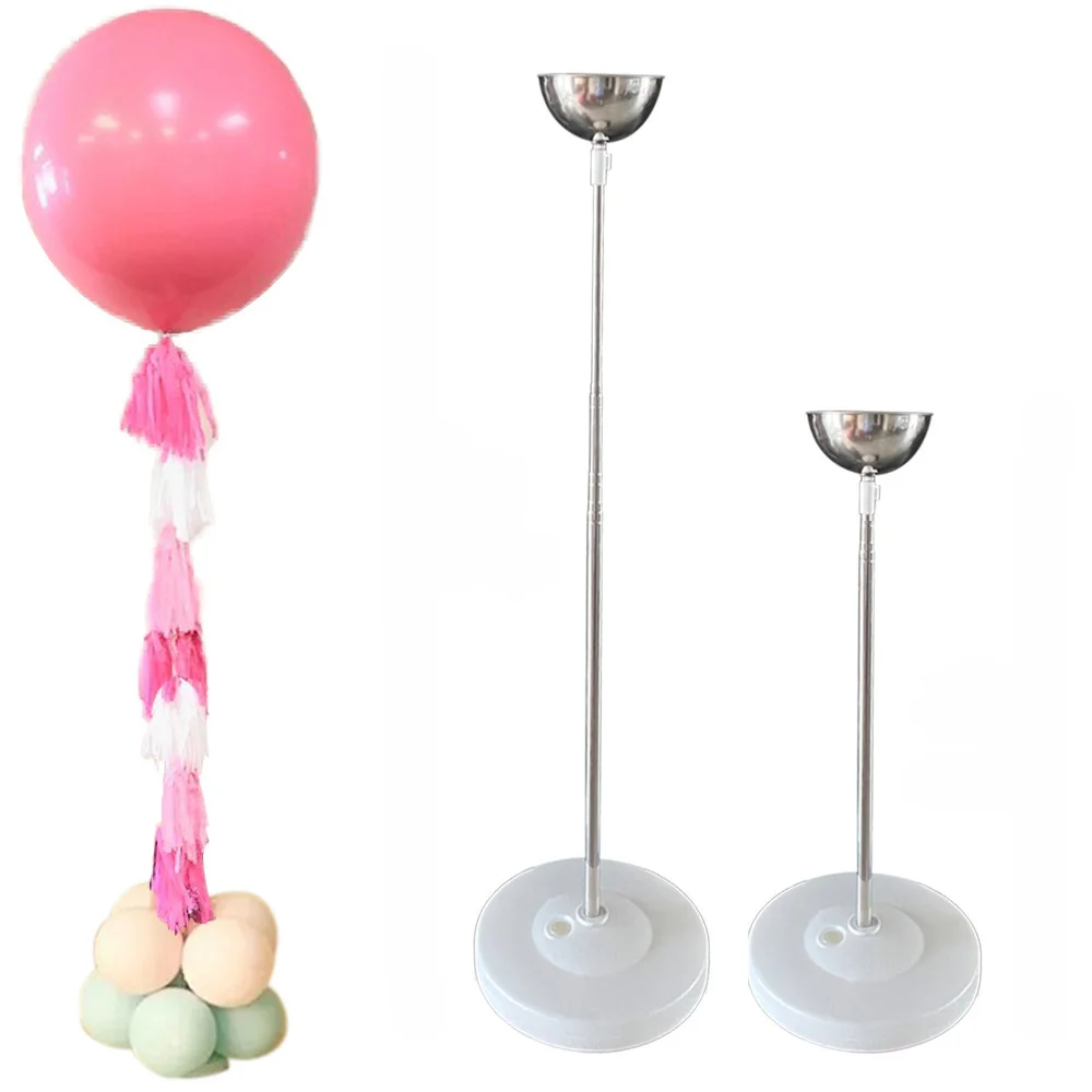 

Balloon Column Stand Kit Adjustable Height Balloon Tower Stand with Reusable Metal Telescopic for Birthday Graduation Decoration