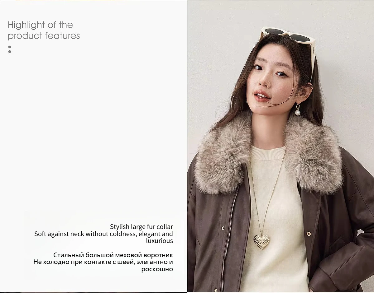 SENTUBILA Women Winter 90% White Duck Down Jacket 2026 Office Ladies Commuter Warm Faux Fur Hooded Belt jacket Woman W64YD8064
