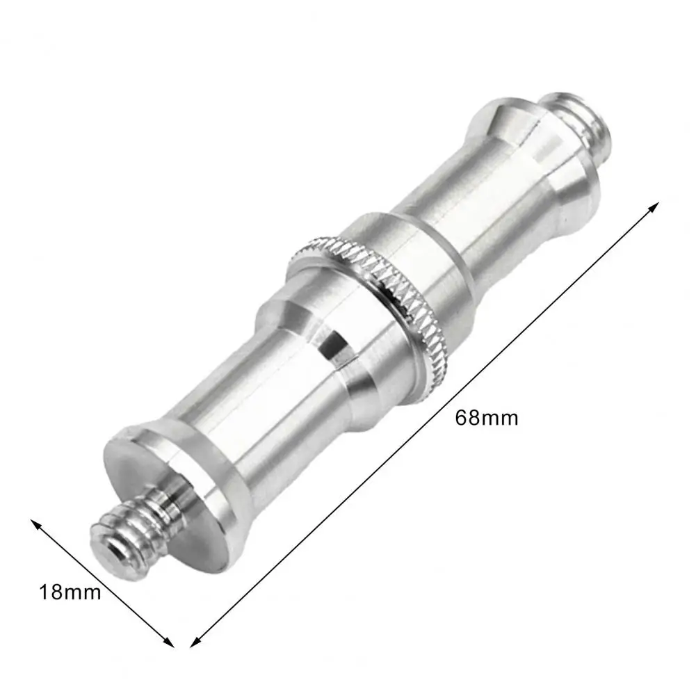 Screw Connector Smooth Surface Screw Adapter Good Hardness High-quality Flash Light Stand Male to Male Screw Connector