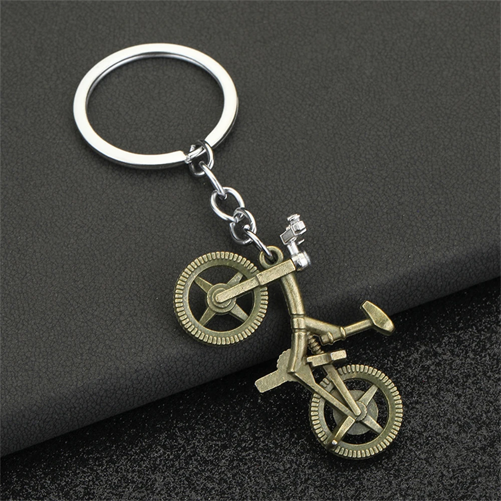 Creative Bicycle Shape Keychain Portable Metal Key Ring Fashion Backpack Pendant Ornaments Car Key Chain Jewelry Gift For Men