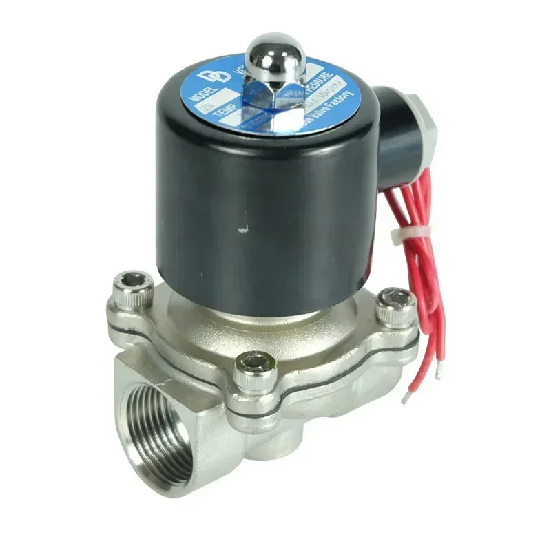 DKV stainless steel water solenoid valve 12v 24v 220v normally closed stainless steel high pressure solenoid water control valve