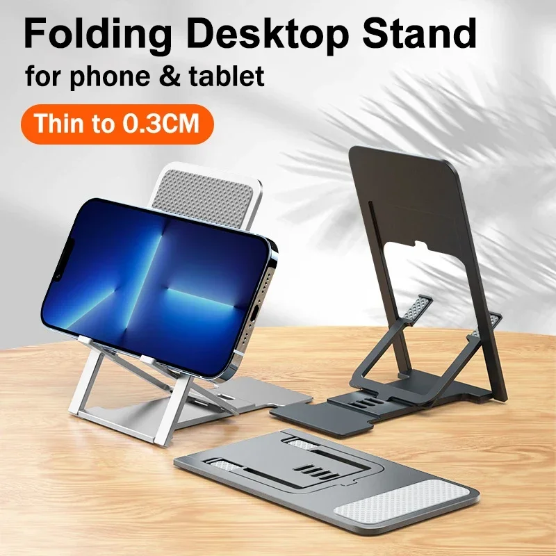 Portable Phone Holder Universal Lazy DesktopTablet Foldable Stand Plastic Multi-Angle Adjustable Bracket For IPad IPhone Android