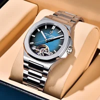 PAGANI DESIGN New Mechanical Hollow-Out Tourbillon Men Watch Sport Elegant Sapphire Waterproof Watch Japan Movt 316L Steel Clock photo 3