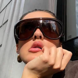 New Oversized Frame Sports Sunglasses,Trendy Men's And Women's Personalized Sunglasses,Outdoor Cycling Sun Protection Sunglasses