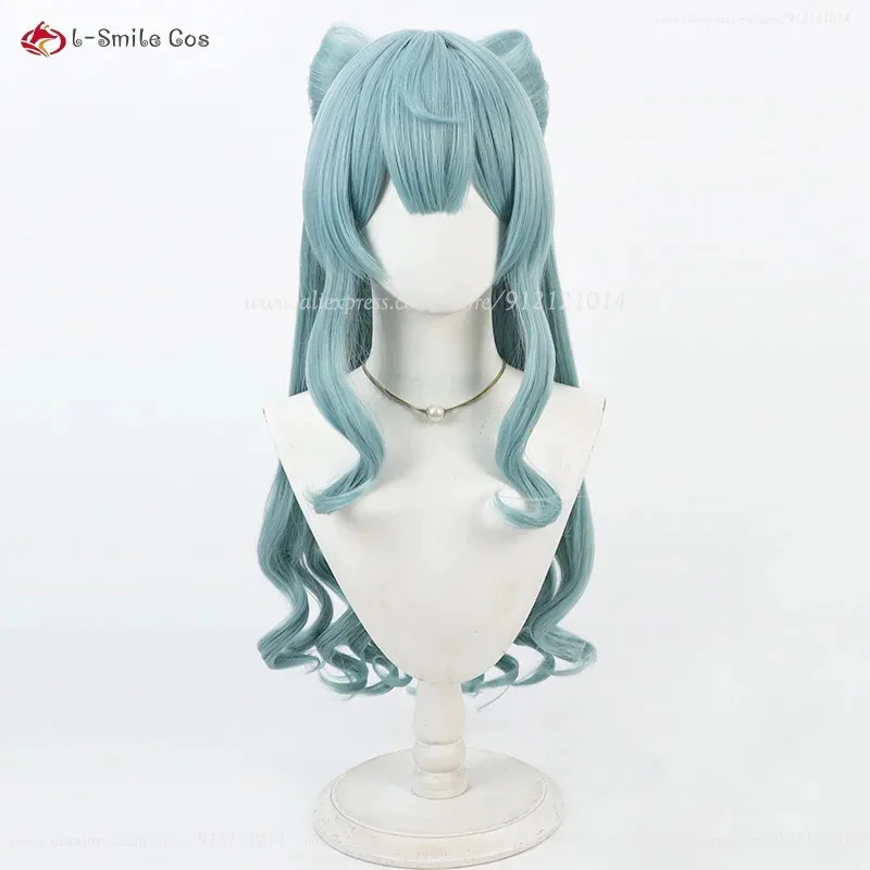 Юмакаки Мизуки Косплей Парик 70 см Длинные Синие Крюли Парики Термостойкие Синтетические Волосы Хэллоуин Рождество Ролевые Игры Комические Парики