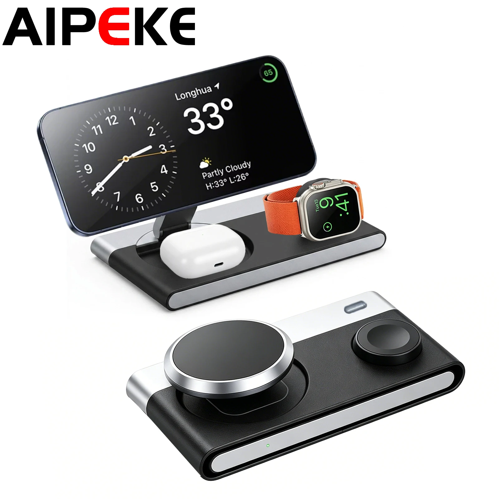 aipeke-3-in-1-ワイヤレス充電器-15w-magsafe-充電スタンド-磁気トラベルエッセンシャル-iphone、samsung-watch、airpods対応