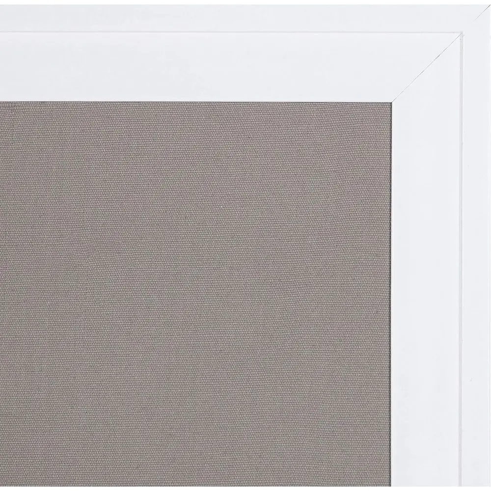 Gray Fabric Pinboard, 27.5x43.5, Linen Wall Bulletin Board, Ready to Use