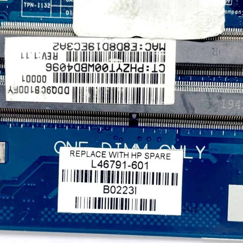 L46791-601 L46791-501 L46791-001 6050A3056501-MB-A01(A1) con Ryzen 3 3200U scheda madre CPU per Test 100% della scheda madre del Laptop HP 14-CM