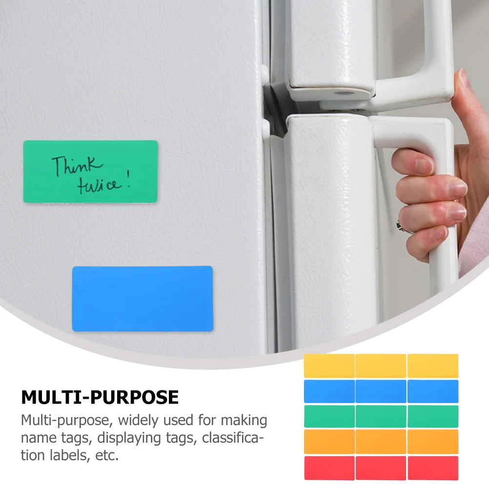 15 Pcs Wipe Label Magnetic Dry Erase Labels Writable Magnets Locker Markers Erasable Rubber Tag Board