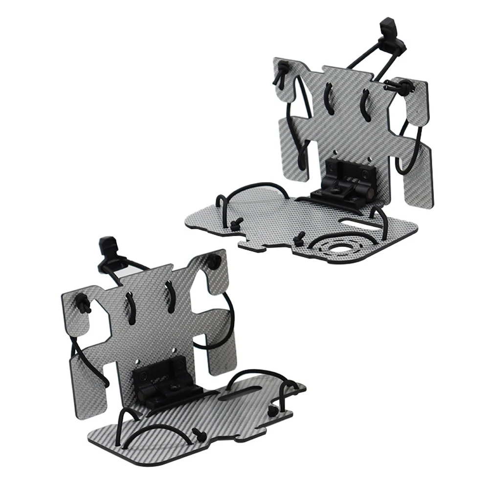 carbon-fiber-tactical-vest-molle-folding-navigation-board-phone-holder-chest-cell-phone-board-plate-carrier-phone-mount