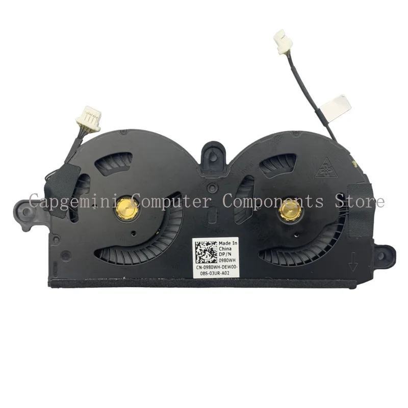 New 4 Pin CPU Cooling Fan 980WH ND55C19-16M01 980WH For Dell XPS 13 9370 9380 US