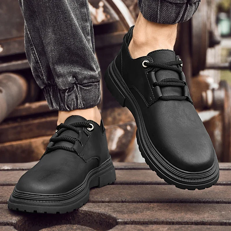 High Quality Trendy And Fashionable Men Shoes Lace Up Men's New Leisure Brand Sneakers Plus Size 37-47 Party Office Shoes