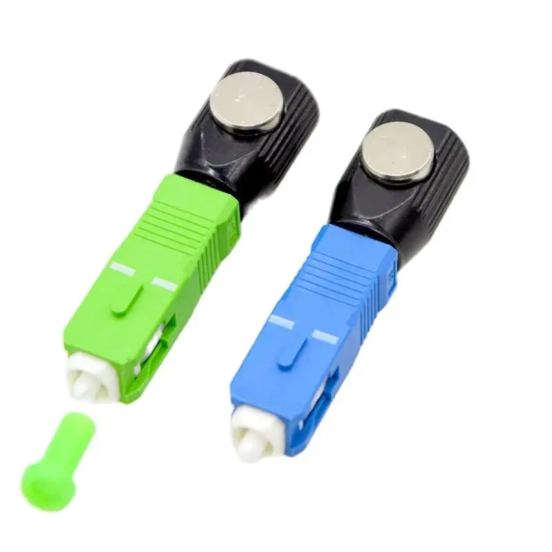 

1pcs Optical Adapter Connector SC/APC Circular Bare Fiber Flange Temporary OTDR Test Fiber Coupler Factory Price Wholesale