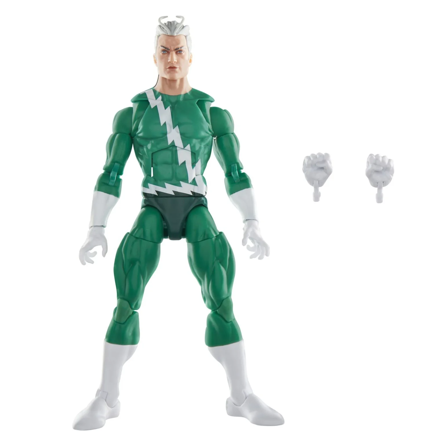 Marvel Legends Avengers Retro X-Men Quick Silver Green Outfit 6