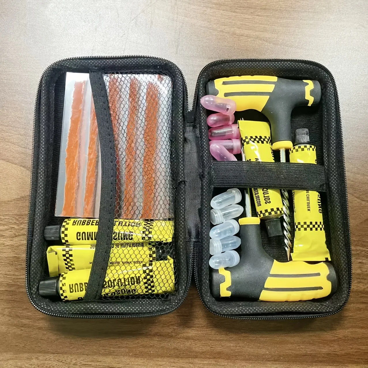 AliExpress NONE Pro Tire Repair Kit for Vacuum Tires Puncture Leak Fix With Storage Bag Manual for Car Motorcycle Bike Truck