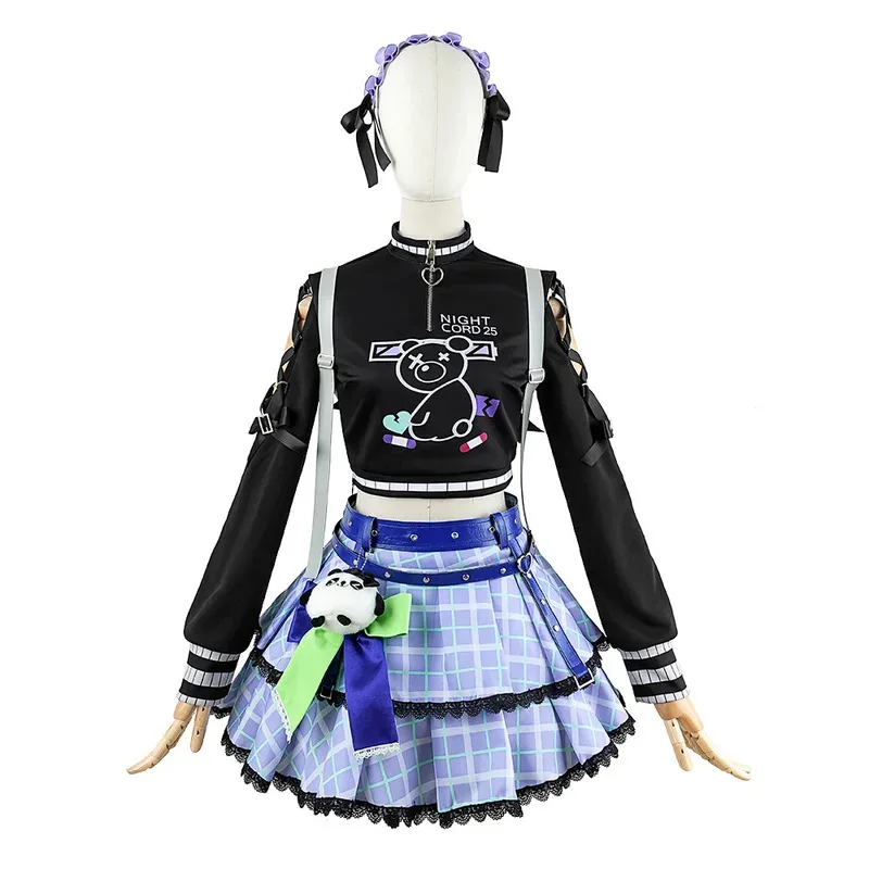 

20151123 Project Sekai Красочные сценические костюмы для косплея, парик Asahina Mafuyu Mizuki Yoisaki Kanade Shinonome Ena Anime Girl 25-ji N