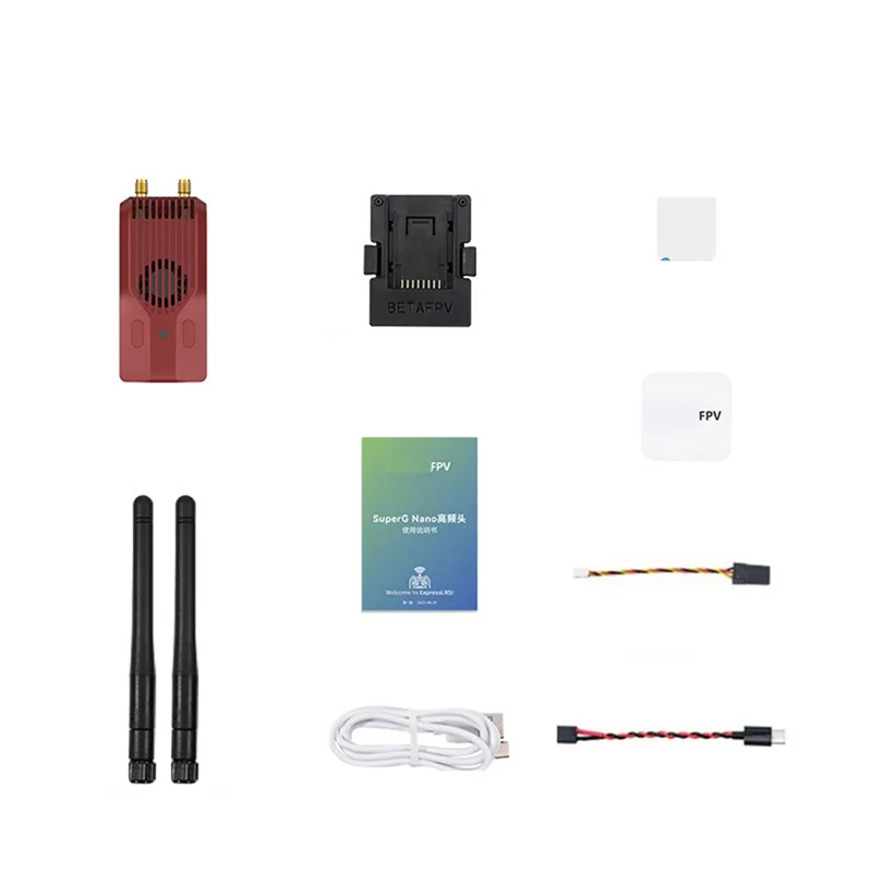New-FPV Superg Nano ELRS 2.4G RF Module 1W Dual-Frequency Diversity Transmitter For RC FPV Traversing Drones DIY Durable Red
