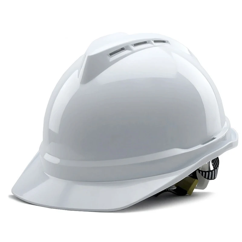 Safety helmet abs building construction V-type breathable safety site helmet manufacturer custom electrical insulation