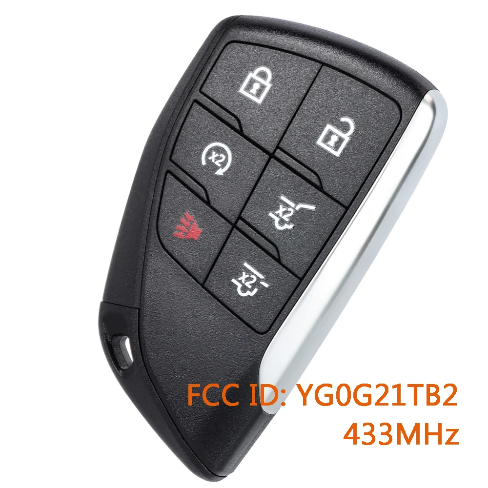 

Умный дистанционный ключ-брелок DIYKEY YG0G21TB2 HUFGM2718 для Chevrolet Suburban Tahoe, GMC Yukon XL Denali 2021-2024