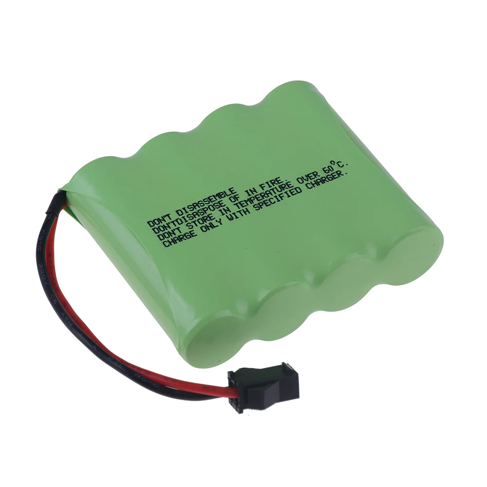 Bateria Recarregável para Brinquedos RC, 4500mAh, 4.8V, Ni-MH, 4 x AA, Bateria Nimh, SM, Tanques, Robôs, Barcos, Armas, 4500mAh