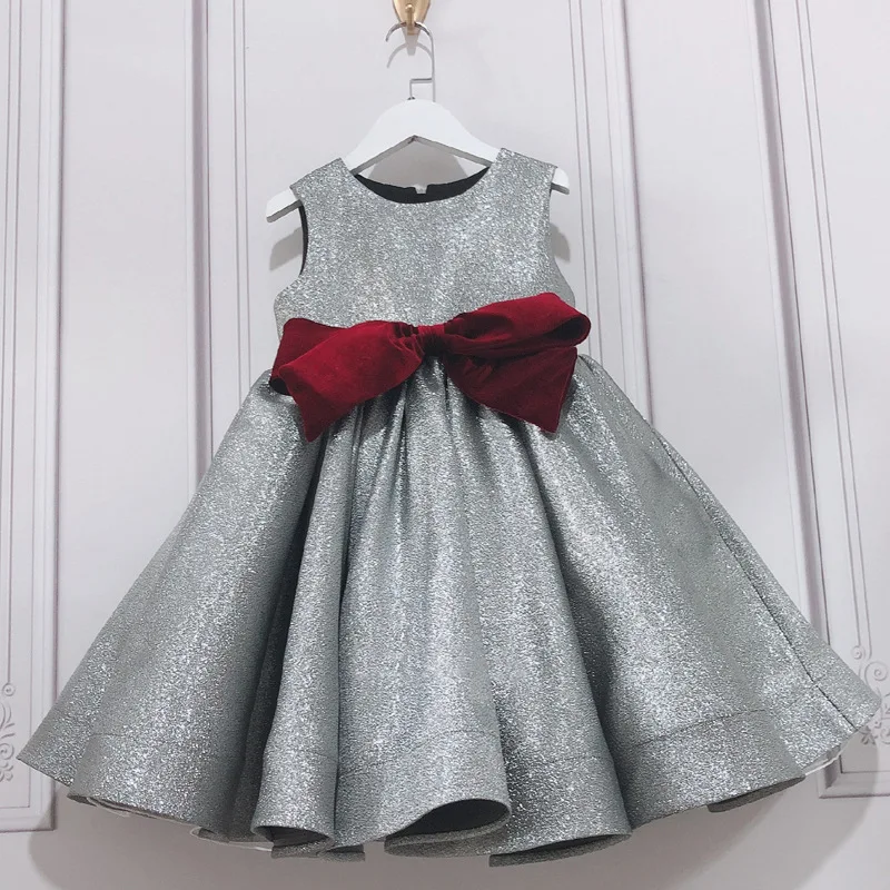 Girls' Dress Birthday Princess Dress2025New Children's Recitation Choir Piano Host Performance Evening Dress