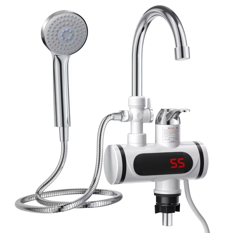 3000w bathroom kitchen electric hot water faucet instant electric shower water heater