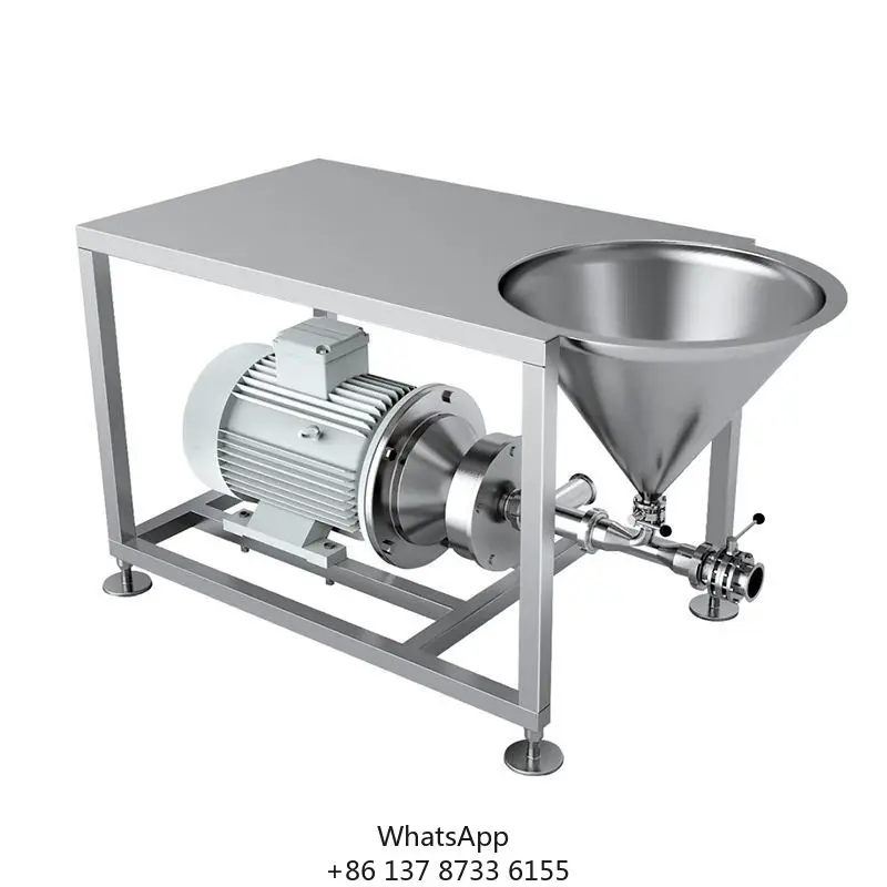 

TRL B High Efficient 10HP Lab Cake Mixer Machine SS304 Sanitary Juice Homogenizer Emulsifier For Food Process