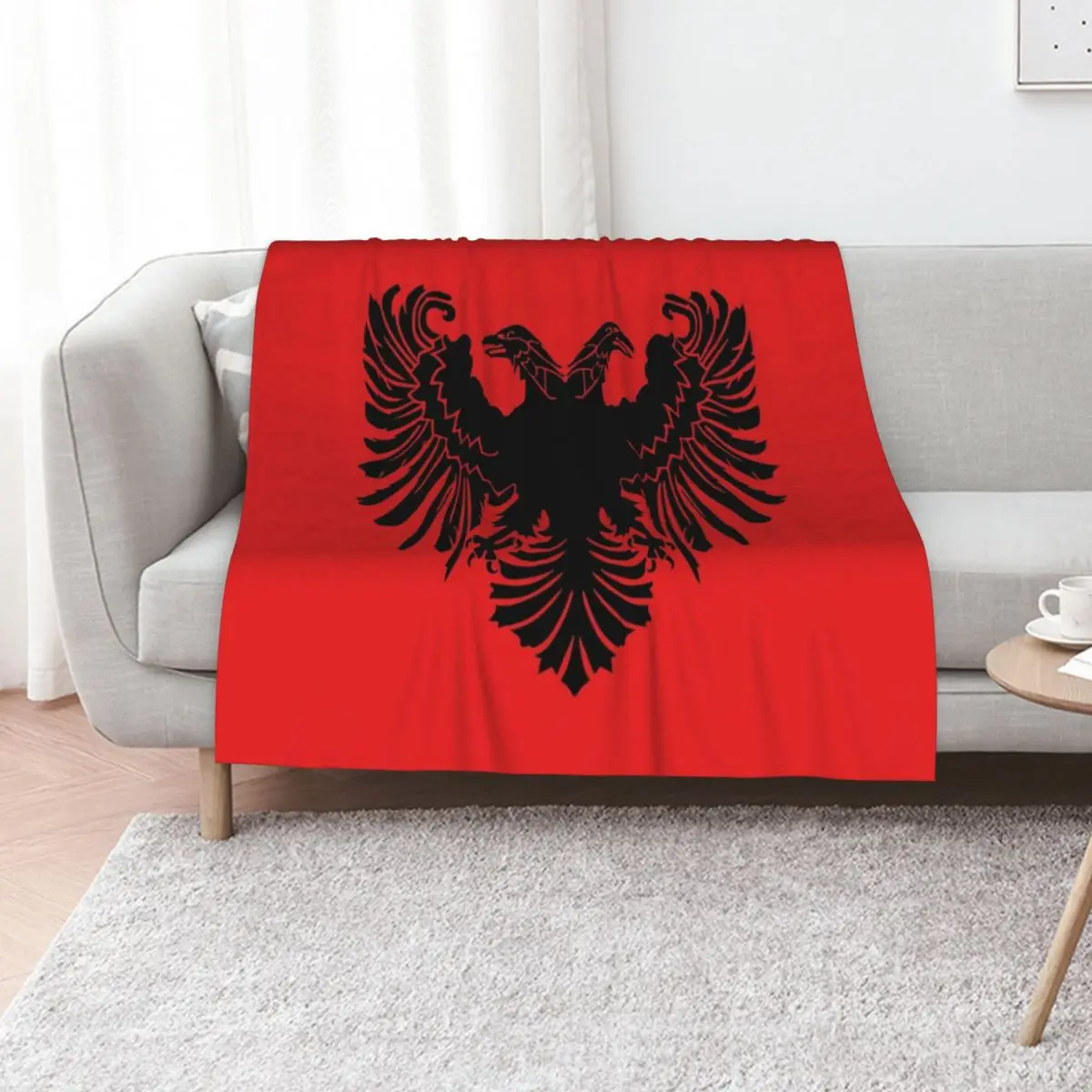 Albanian Flag Throw Blanket Quilt halloween For Sofa Thin heavy to sleep Cute Plaid decorative Blankets