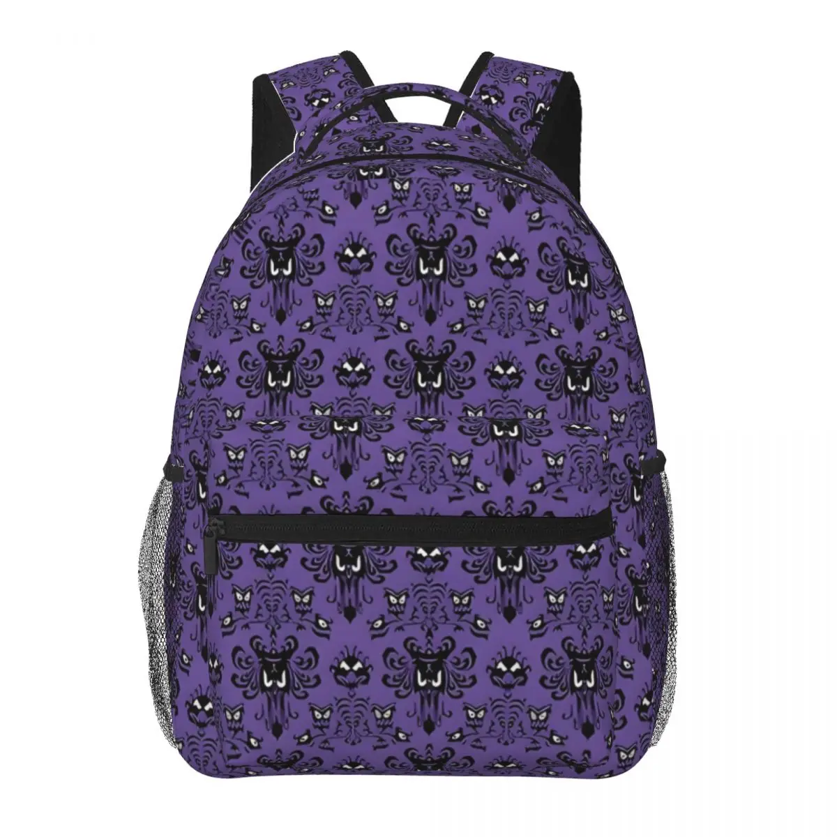 

Haunted Mansion Backpack Student Schoolbag for Men Women Laptop Canvas Bags 16in