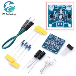 MHT11 Simple 5MM LED Flash DIY Kits DC 3V-14V Circuit Electronics Suite 1.6mm Parts for Arduino Blinking Flashing Kit