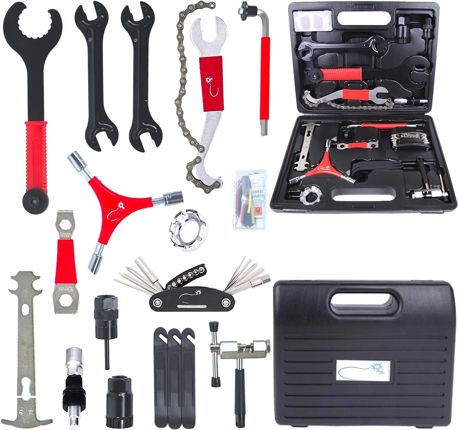 38Pcs Mountain,Dirt,Road Bike Car Repair Tools Kits-Bicycle Maintenance Tool Set with Storage Case Cycling