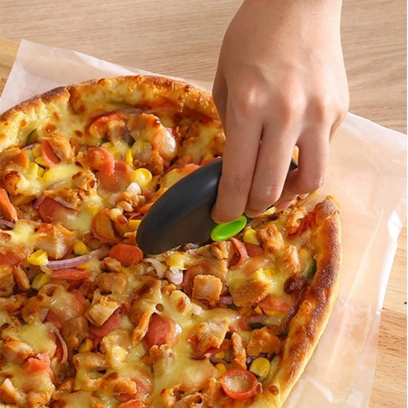 

Pizza Cutter Wheel Ergonomic Handle Stainless Steel Dishwasher Safe Cake Dough Slicer Multifunctional Kitchen Tool