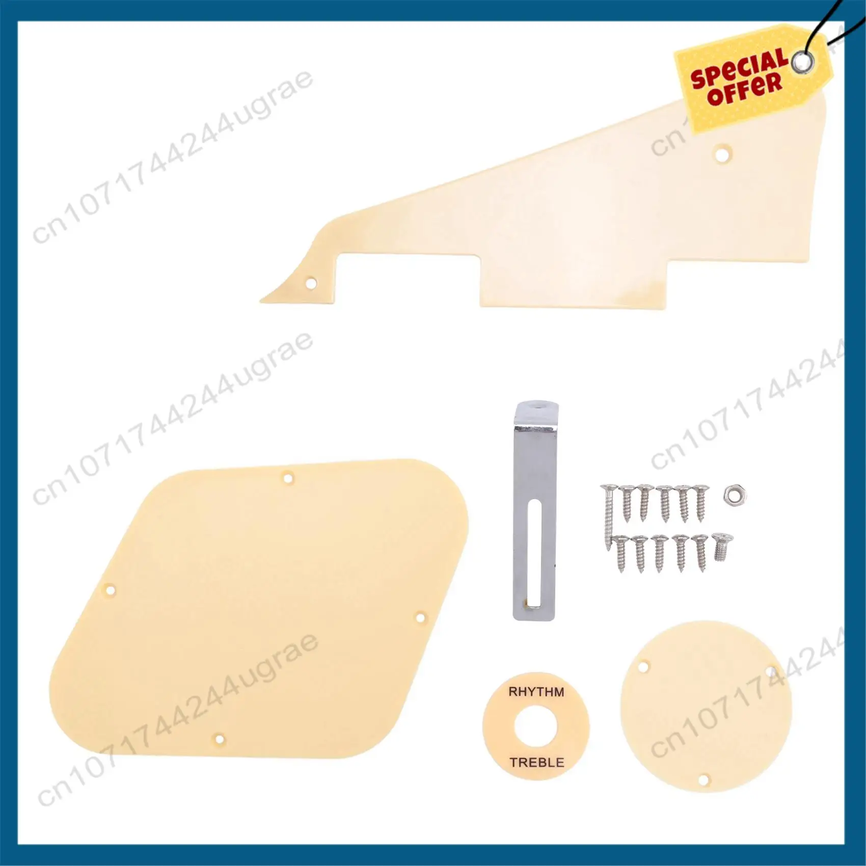 

-A15I 10Set Yellow Pickguard Cavity Switch Covers Pickup Selector Plate Bracket Screws Fit Les Paul Guitar Style Kit